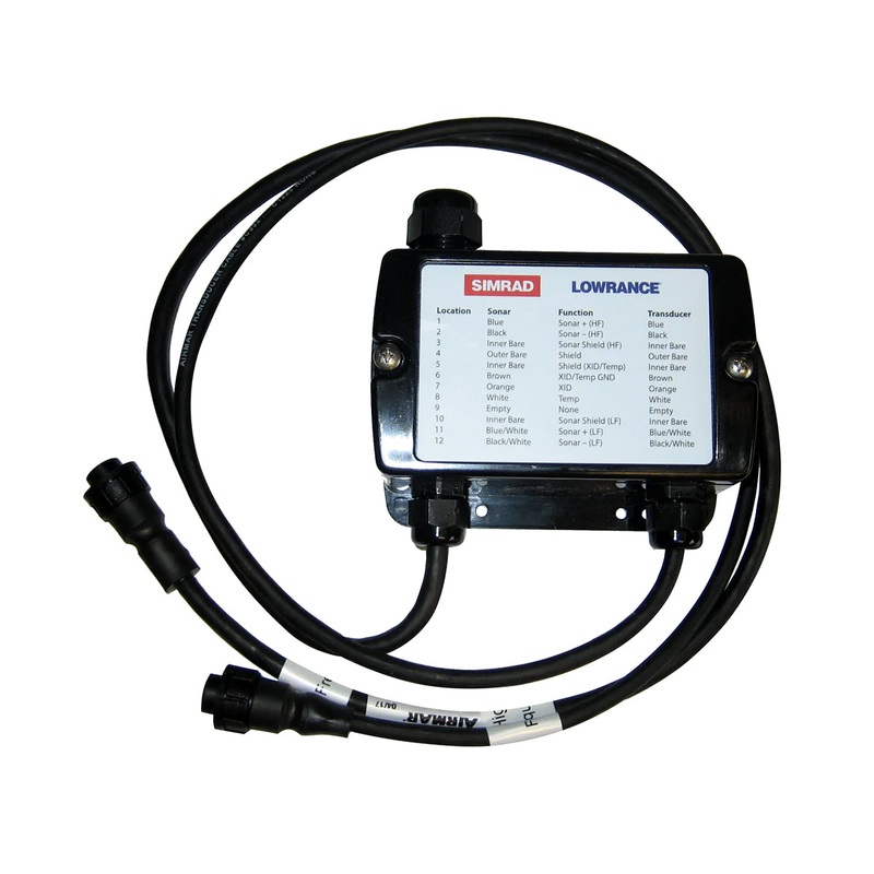 Navico Dual 9-Pin Wiring Block Sonar Adapter