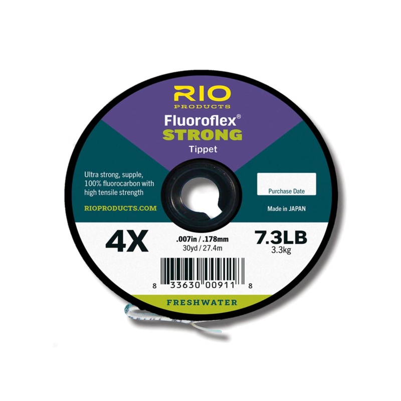 Rio Fluoroflex Strong Tippet|0X|1X|2X|3X|4X|5X|6X|7X|4.5X|5.5X|35 lb|20 lb|25 lb|80 lb|16 lb|30 lb|40 lb|60 lb|50 lb|100 lb