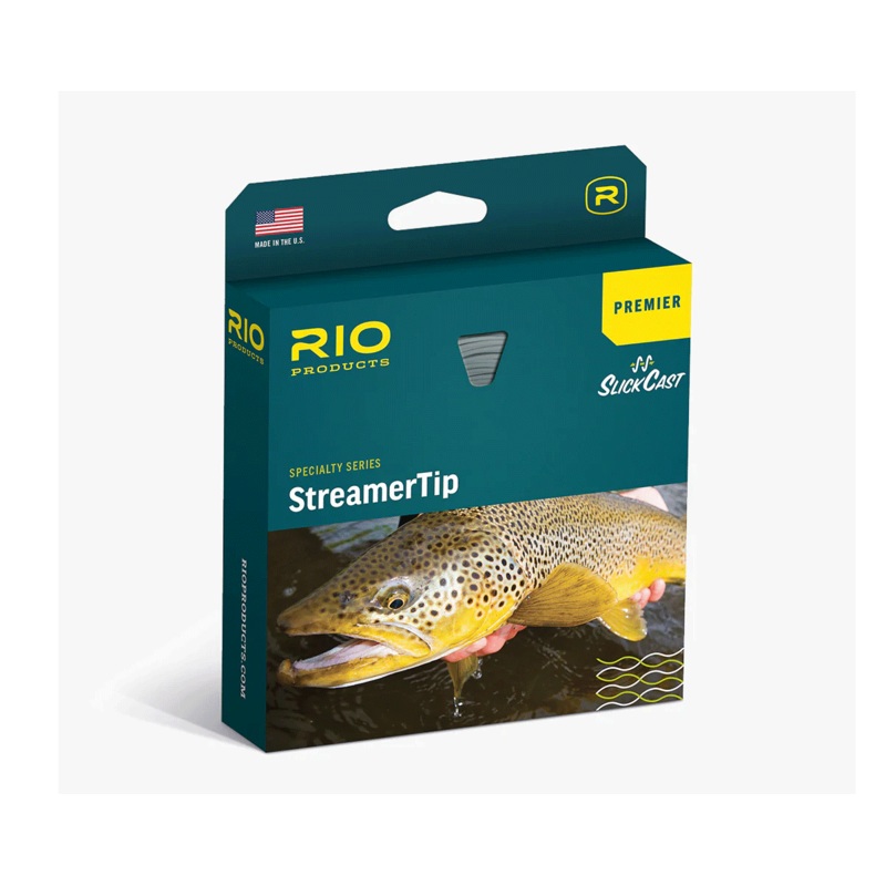 Rio StreamerTip Fly Line|WF5F/S6|WF7F/S6|WF6F/S6|WF8F/S6|Float/Fast Sink|Black/Yellow/Pale Green