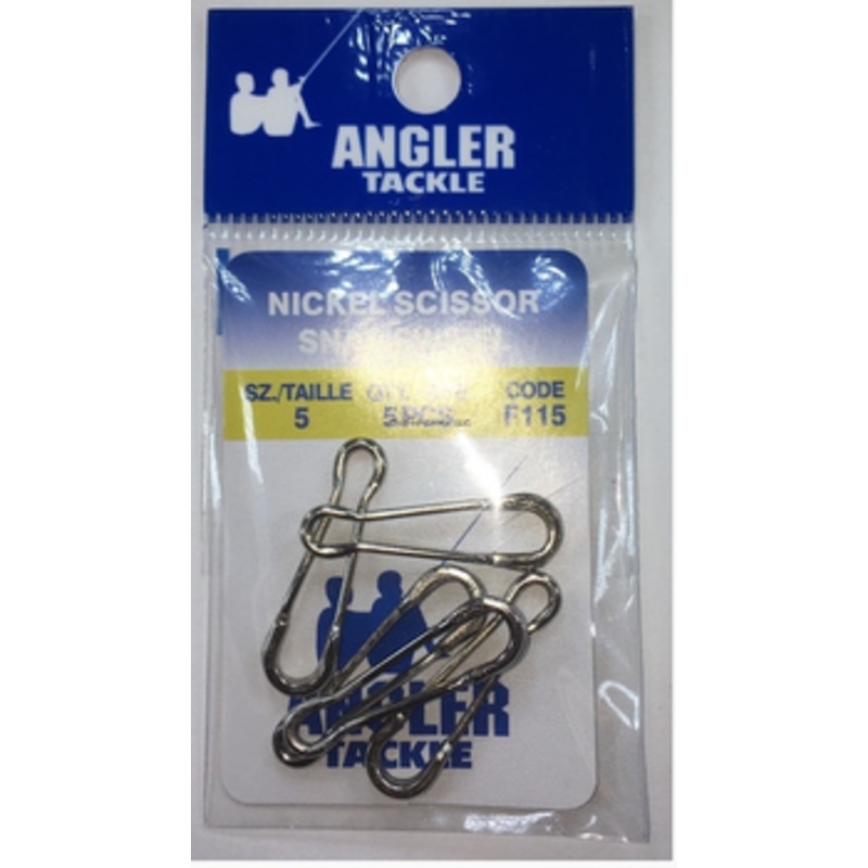 Angler F115 Scissor Snap||6 (5 pk)||5 (5 pk)