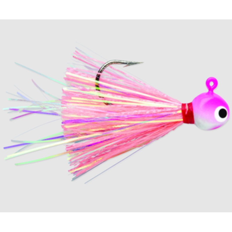 VMC Hot Skirt Jig 2 Pack|Pink Pearl|3/8 oz|1/8 oz|1/16 oz