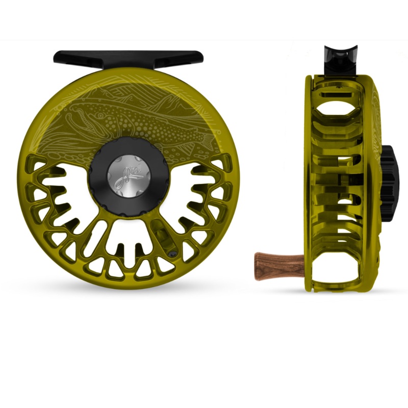 Abel Vaya 5/6 Fly Reel|Black|Custom – Native Cutthroat – Drag Native Cutthroat|Cutom – Native Rainbow – Drag Native Rainbow – Ebo|Custom – Olive – Underwood – On The Hunt – Rosewoo