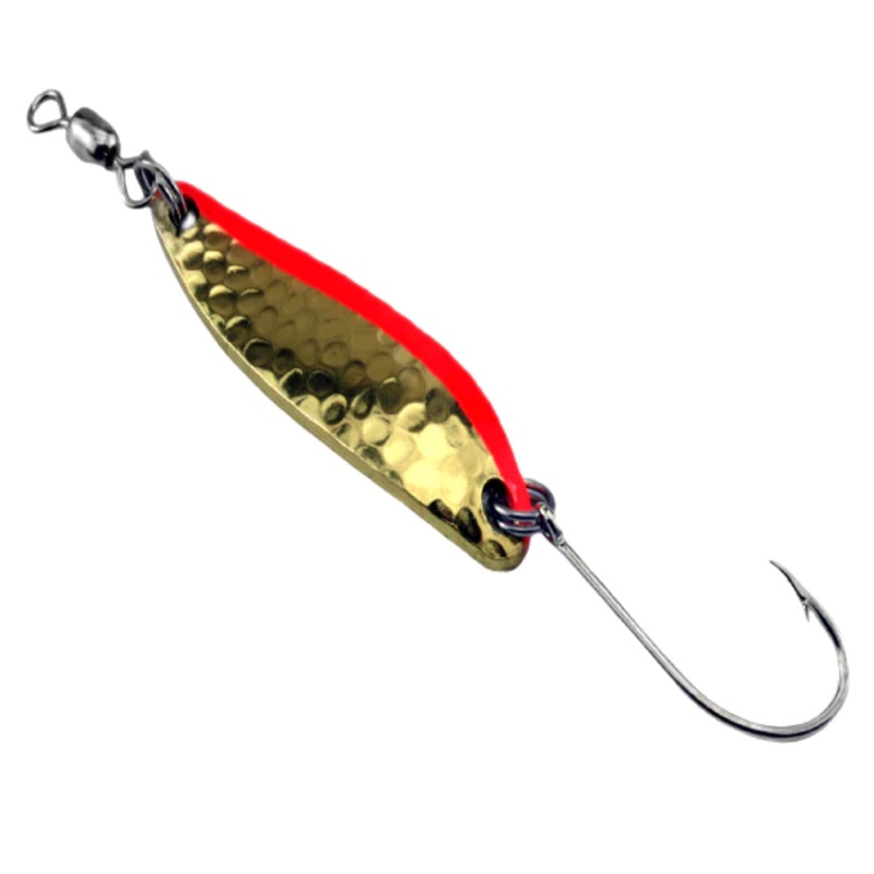 Gibbs Croc #2 3/4 Inch 1/2 oz|Brass Fire Stripe|Brass Fire Wing|Blue Scale|Cerise Clear Crystal|Copper Fire Stripe|Fire Orange Black Wing|Fire Tiger|Herring Aid|Hammered Brass Fire Stripe|Hammered Brass Fire Wing|Hammered Brass Metallic Perch|Hammered Chr