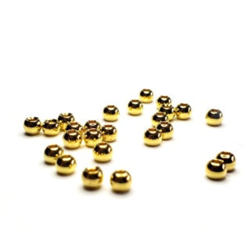 Tasty Tackle Brass Fly Beads|2.0mm 5/64|2.4mm 3/32|2.7mm 7/64|3.2mm 1/8|3.8mm 5/32|4.7mm 3/16|Black Nickel|Silver (Nickel)|Copper|Gold|White (Painted)|Chartreuse (Painted)|Fluorescent Orange (Painted)|Dark Brown (Anodized)|Dark Red (Anodized)|Purple (Anod