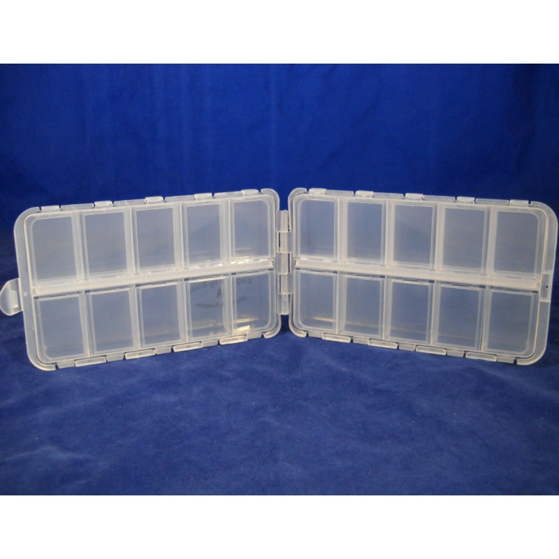 Fly Box 1238 Twenty Compartment Clear Box