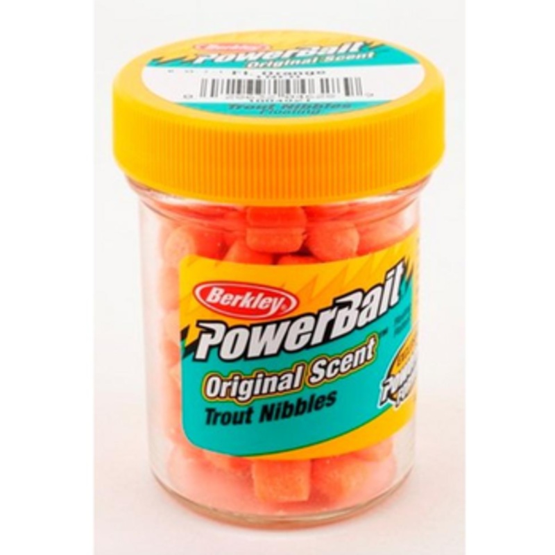 Powerbait Trout Nibbles|Chartreuse|FLUORESCENT ORANGE