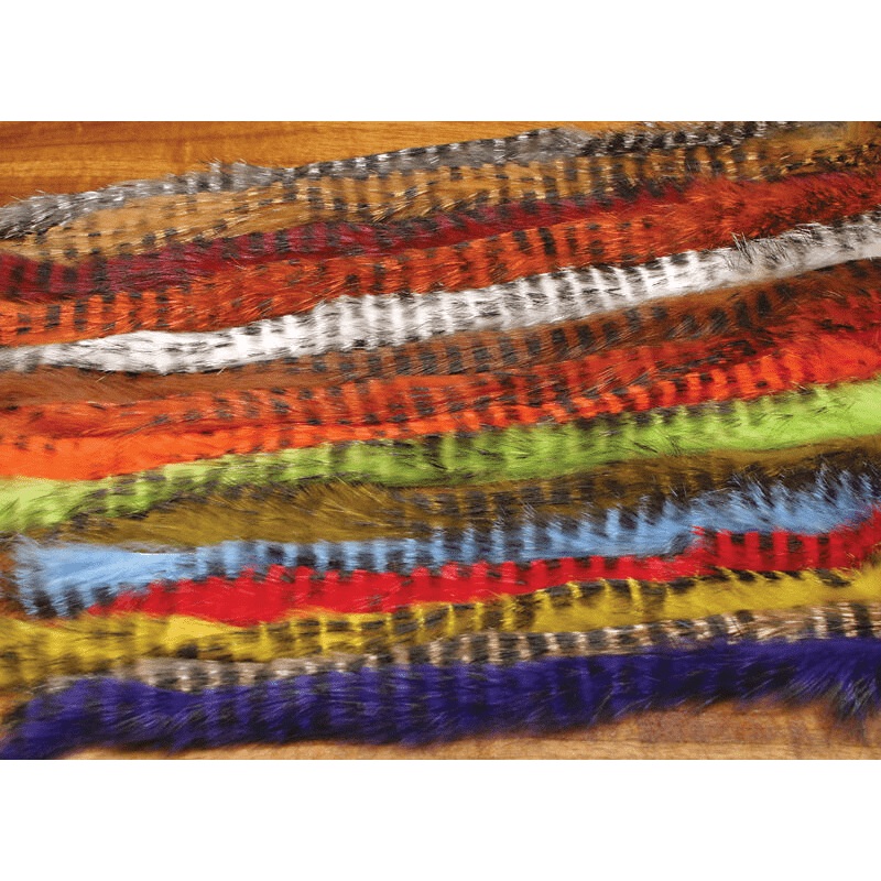 Hareline Black Barred Rabbit Strips