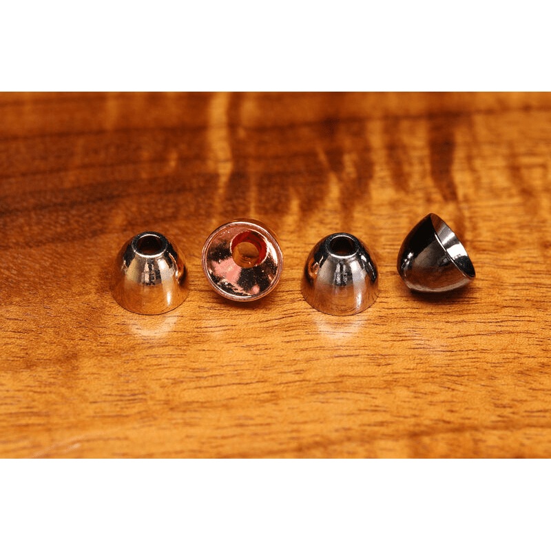 Hareline Cone Heads|X-Small (5/32)|Small (3/16)|Medium (7/32)|Large (1/4)|Black Nickel|Copper|Gold|Matte Black|Nickel|Fl Orange|Fl Pink|White Pearl