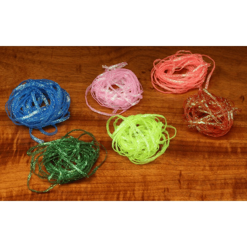 Hareline Flat Diamond Braid||11 Black||133 Pink||153 Gold||271 Orange||282 Peacock||284 Pearl||298 Purple Purple||310 Red Red||32 Blue||320 Beer||343 Pink||344 Silver||383 Yellow||54 Chartreuse
