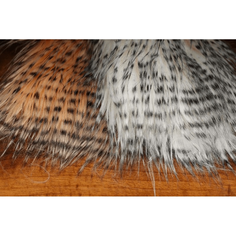 Hareline Barred Pseudo Hair||377 White