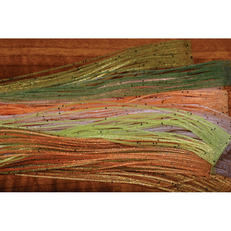 Hareline Loco Legs||175 Green Turtle Grass||272 Orange Shrimp||30 Bonefish Pink||369 Tan||375 UV Violette||54 Chartreuse