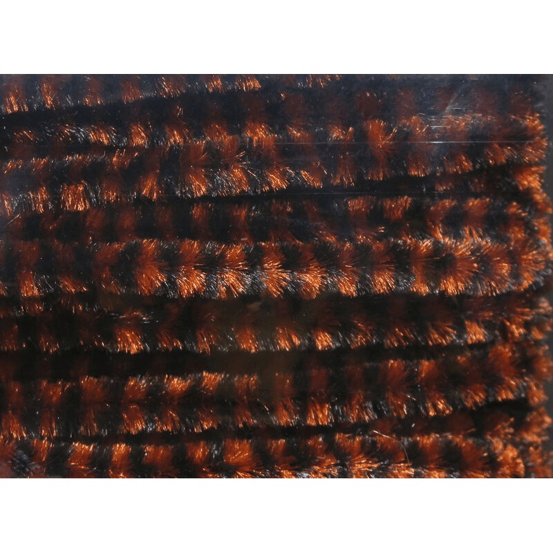 Hareline Variegated Chenille|Medium|Black/Brown|Black/Olive|Light Olive/Brown|Olive/Brown|Brown/Yellow