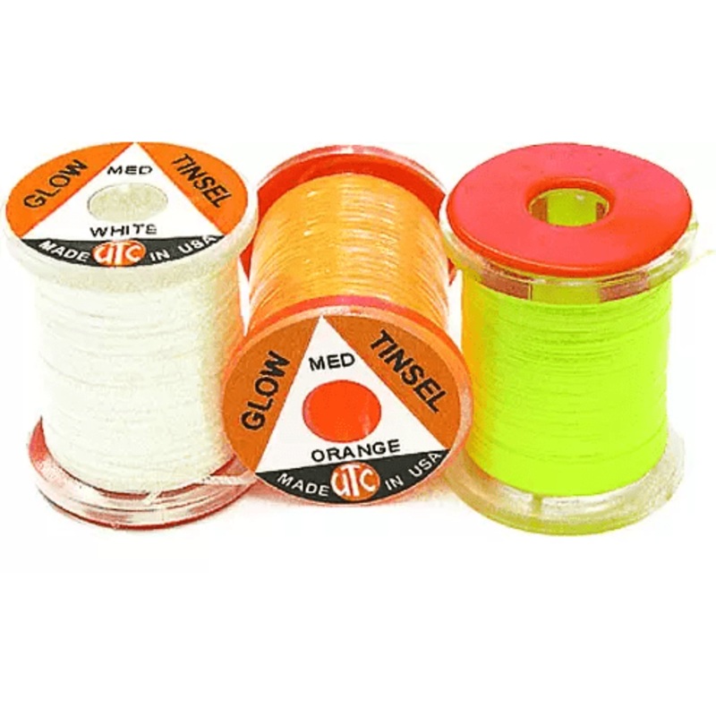 UTC Glow Tinsel|Blue|Green|Orange|Pink|White|Yellow