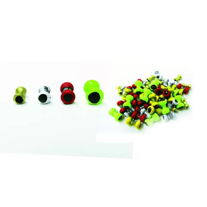 Wapsi Painted Dumbbell Eyes|X-Small|Small|Medium|Large|Fl Chart|Red|Yellow