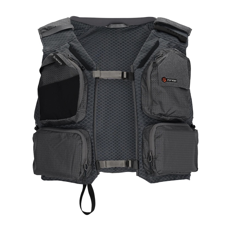 Simms Flyweight Fishing Vest|S / M|L / XL|Smoke