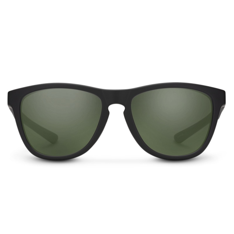 Suncloud Topsail|Burnished Brown – Polarized Brown Lens|Matte Black – Polarized Gray Green Lens