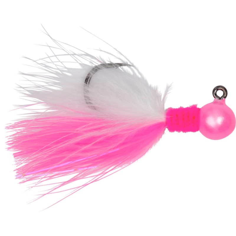 Yakima Maxi Jig|1/8 oz|1/4 oz|Dble Trouble Pink|Flo Red Silver|Nightmare|Pink Purple|Pearl Clown|Pearl Pink|Egg Flo|Luminous Pink|Pearl Pink Tiger|Pink Flo|Calypso
