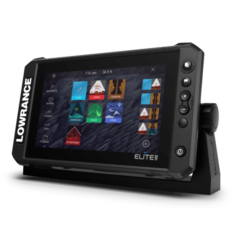 Lowrance ELITE FS 7 with XSONIC M/H 455/800 HDI Transducer – C-Map (US/CAN)