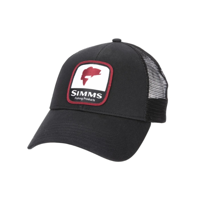 Simms Trucker Bass Patch|Black