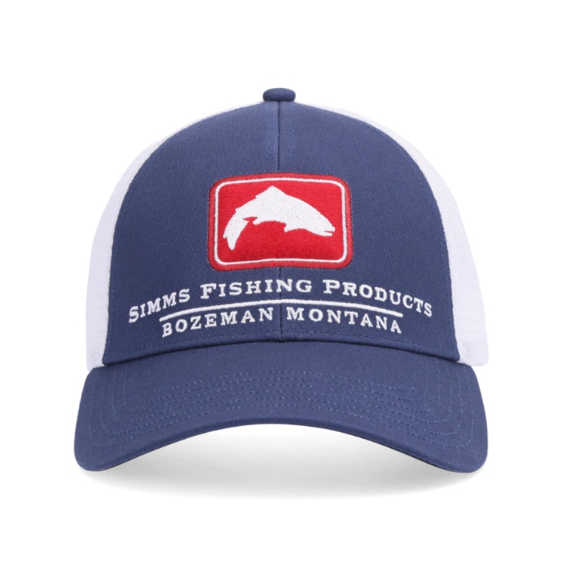 Simms Trout Icon Trucker Hat|Americana|Carbon|Cinder|Hickory|Kona|Regiment Camo Carbon|Riffle Green|Smokey Olive