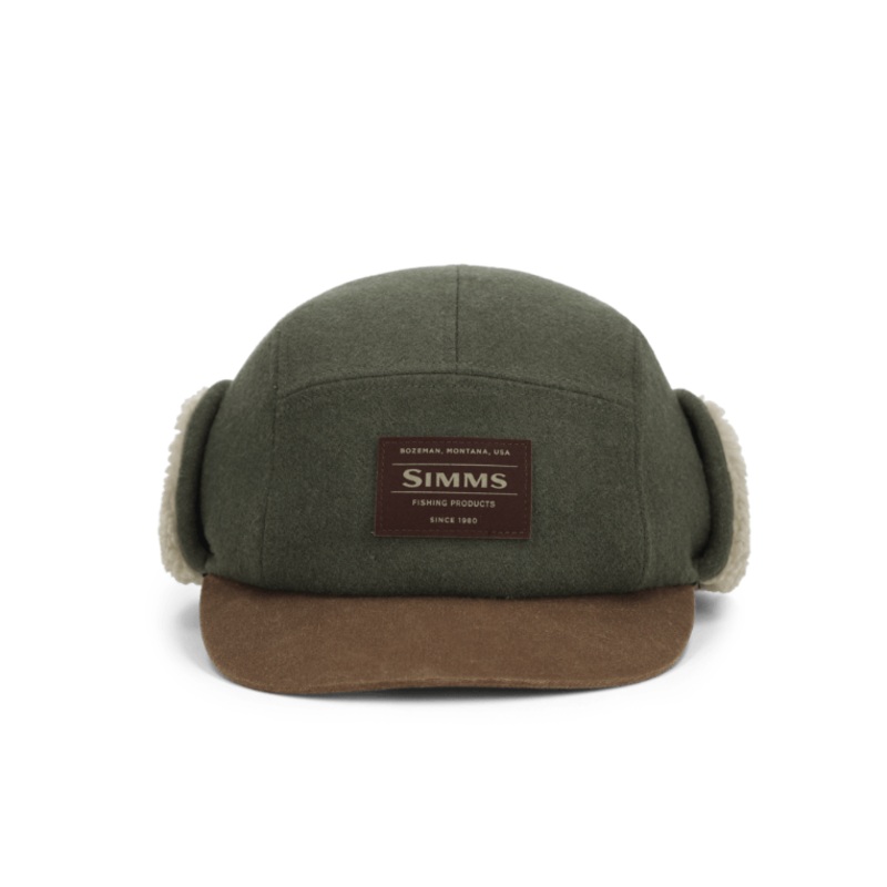 Simms Coldweather Cap|S / M|L / XL|Red Buffalo Plaid|Loden