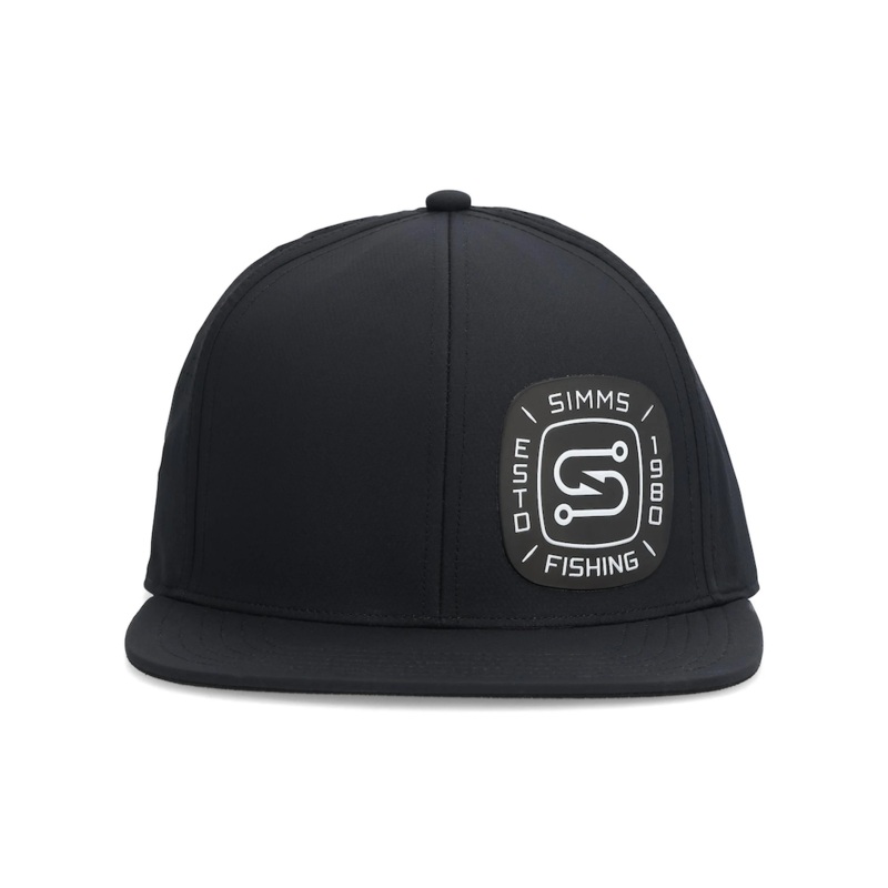 Simms Flatbill Cap|Black|Slate