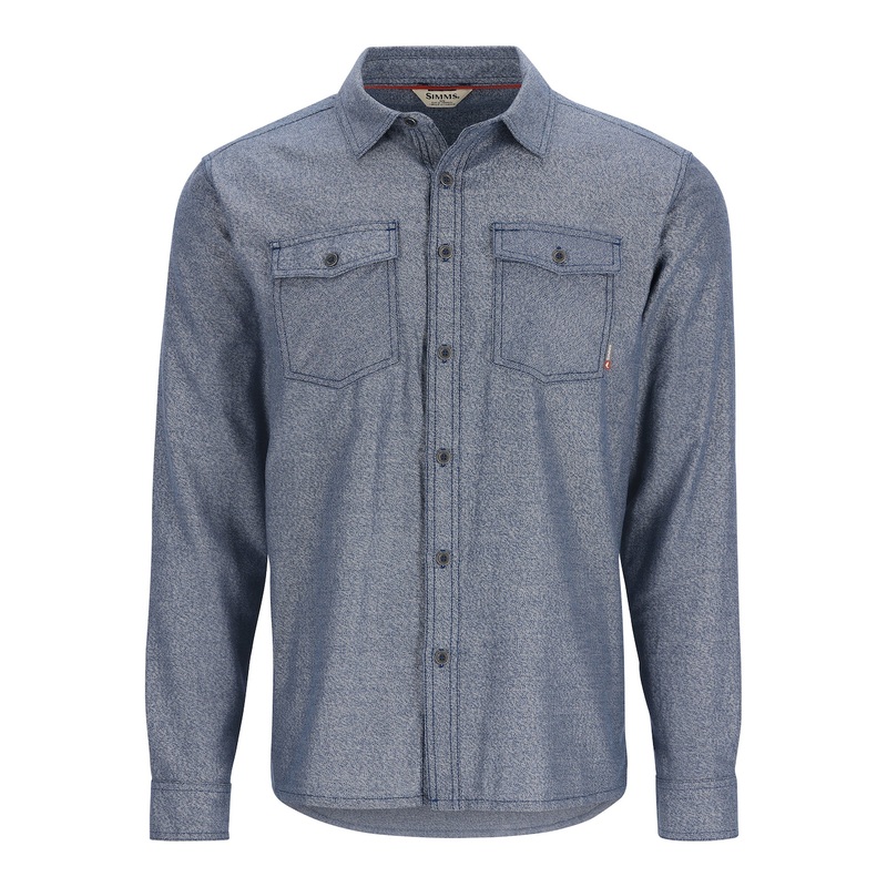 Simms M’s Shoal Flannel Shirt|S|M|L|XL|XXL|Midnight|Riffle Green