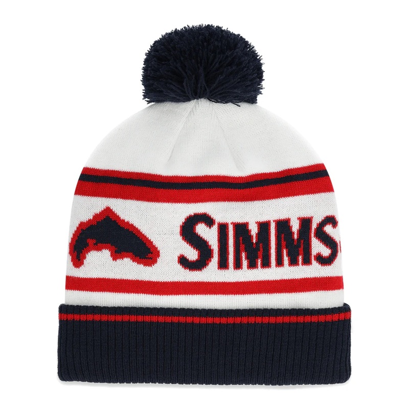 Simms Tip-Up Pom Beanie – Americana