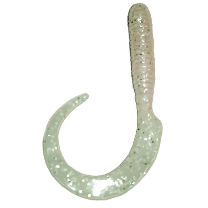 Delta Curly Tail|6″|8″|White|Glow|Motor Oil|Chatreuse Silver