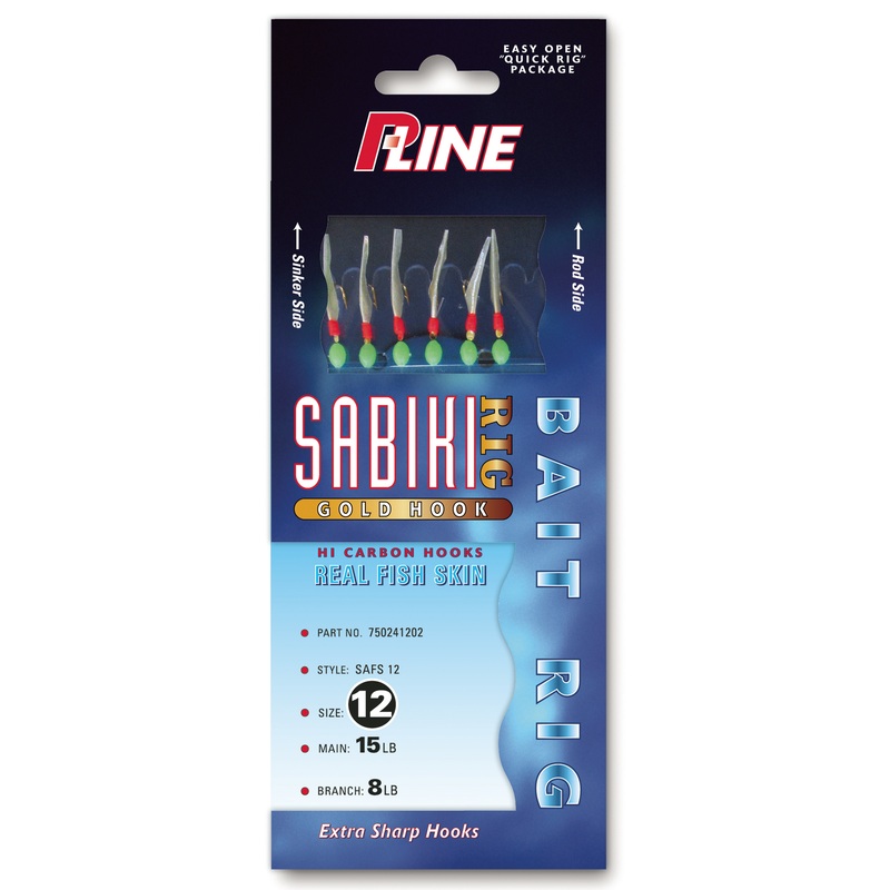 P-Line Gold Hook Sabikis||14||12||10||8||6