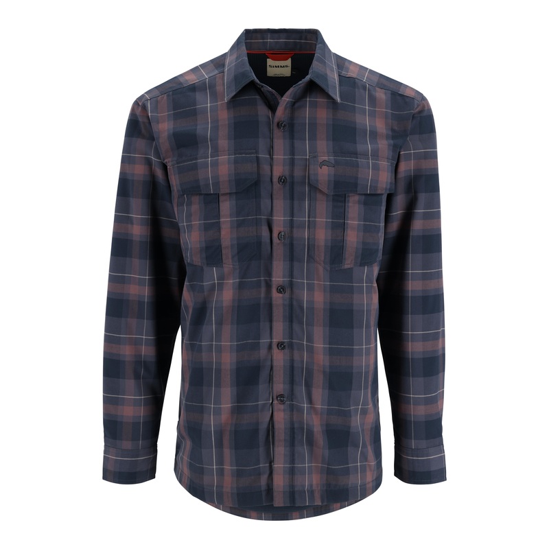Simms Coldweather LS Shirt|S|M|L|XL|XXL|Dolomite Logan Plaid|Selvedge Logan Plaid