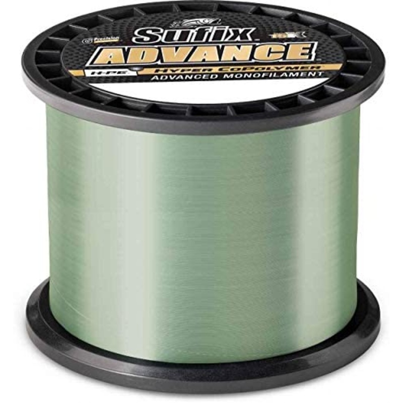 Sufix Advance (Bulk)|Bulk Per Yard|1200 Yard Full Spool|17 LB (0.016 in)|20 LB (0.018 in)|14 LB (0.015 in)|Lo-Vis Green (1200 yd)|Clear (1200 yd)
