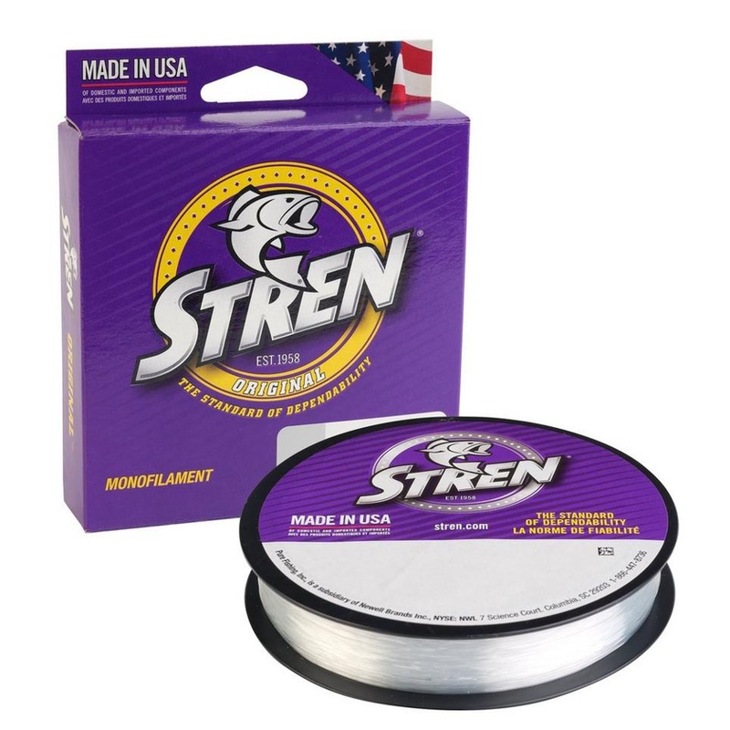 Stren Original Monofiliment|6 LB (330 YDS)|8 LB (330 YDS)|10 LB (300 YDS)|12 LB (300 YDS)|14 LB (300 YDS)|17 LB (300 YDS)|20 LB (279 YDS)|Lo-Vis Green|Clear/Blue Fluorescent