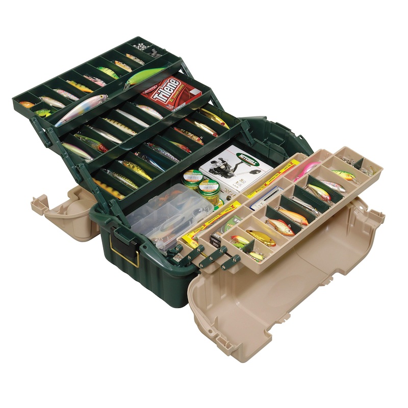 Plano Hip Roof Tackle Box|Green  / Sandstone