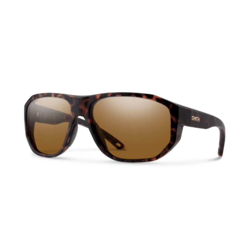 Smith Outrigger|Matte Black – ChromaPop Polarized Blue Mirror|Matte Tortoise – ChromaPop Polarized Brown