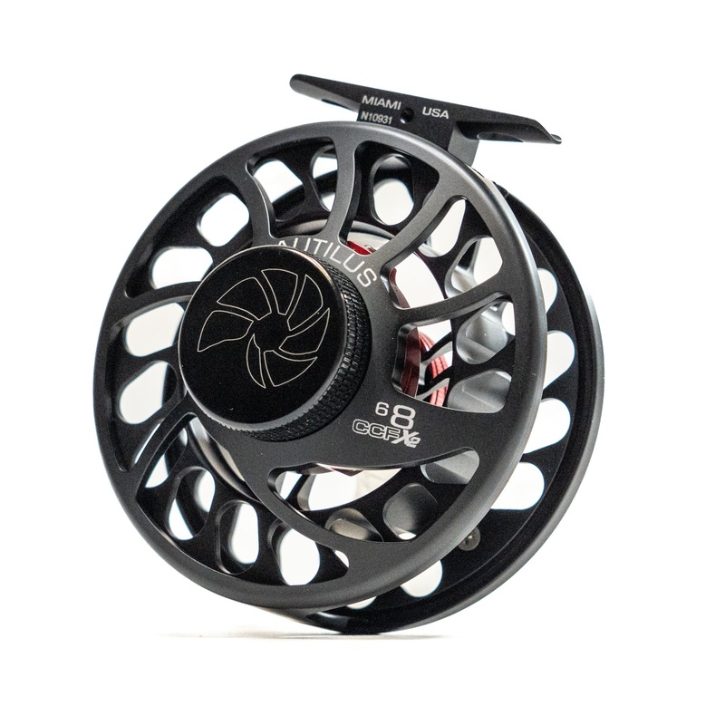 Nautilus CCF-X2 Fly Reel|Black|Silver|6/8wt|8/10wt|10/12wt|Silver King