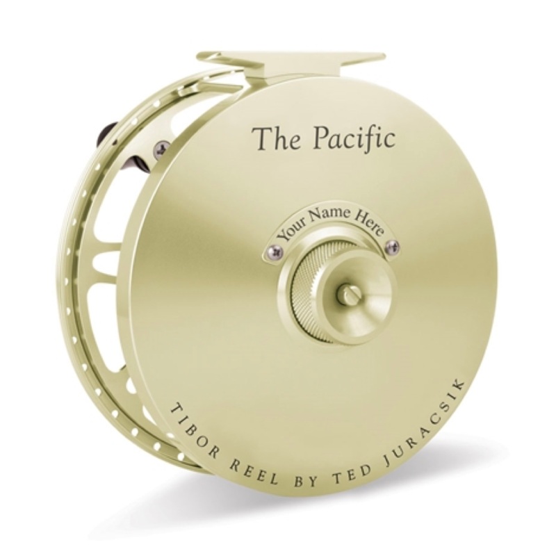 Tibor Pacific Fly Reel|Satin Gold|Jet Black