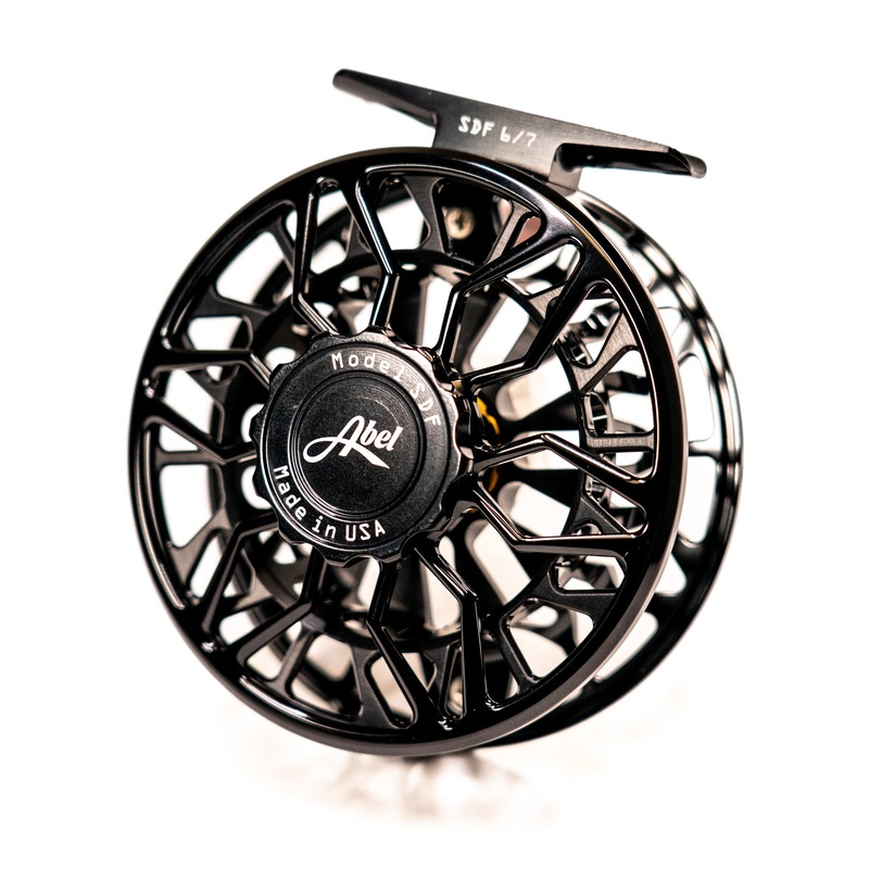 Abel SDF Fly Reel|4/5wt Ported Black Frame/Black Drag Knob/Rosewood Handle|5/6wt Ported Black Frame/Black Drag Knob/Rosewood Handle|5/6wt Ported Black Frame/Black Drag Knob/Walnut Handle|6/7wt Ported Black Frame/Black Drag Knob/Rosewood Handle|5/6wt Porte
