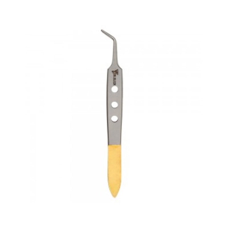 Dr. Slick Bishop Tweezer|4″, Gold & Satin, Straight|4″, Gold & Satin, Curved
