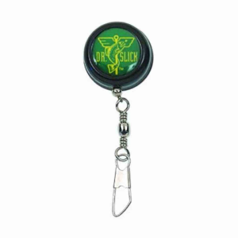 Dr. Slick Pin-On Reel|Green / Steel Cord / ‘O’ Ring|Black / Steel Cord / Swivel Ring|Green / Steel Cord / “8” Ring