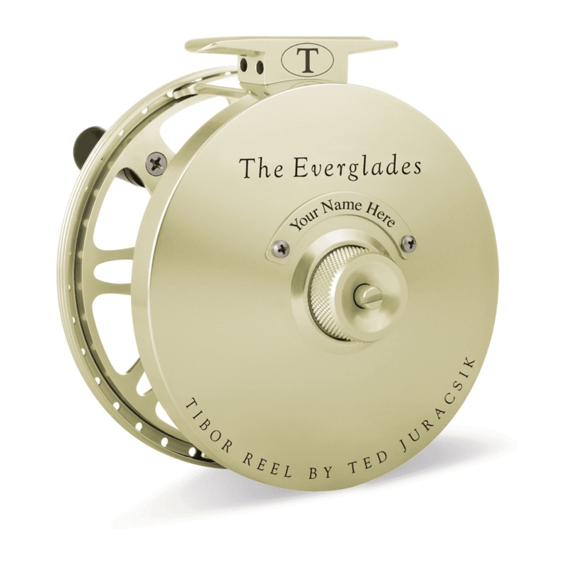 Tibor Everglades Fly Reel|Frost Black|Royal Blue|Satin Gold|Jet Black|Aqua|Lemon Lime|Graphite Grey|Red (Crimson)|Frost Silver|Sunset Orange|Everglades