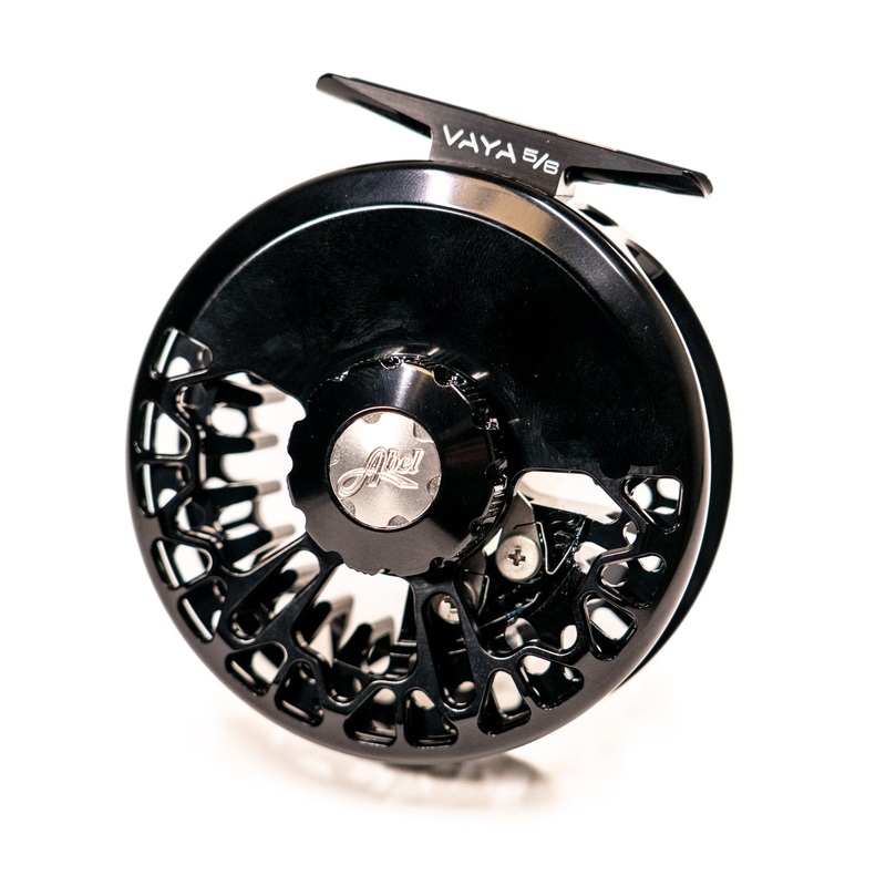 Abel Vaya Fly Reel|4/5wt Black Frame/Black Drag Knob/Ebony Handle|4/5wt Black Frame/Black Drag Knob/Rosewood Handle|5/6wt Black Frame/Black Drag Knob/Walnut Handle|5/6wt Black Frame/Black Drag Knob/Rosewood Handle|7/8wt Black Frame/Black Drag Knob/Walnut