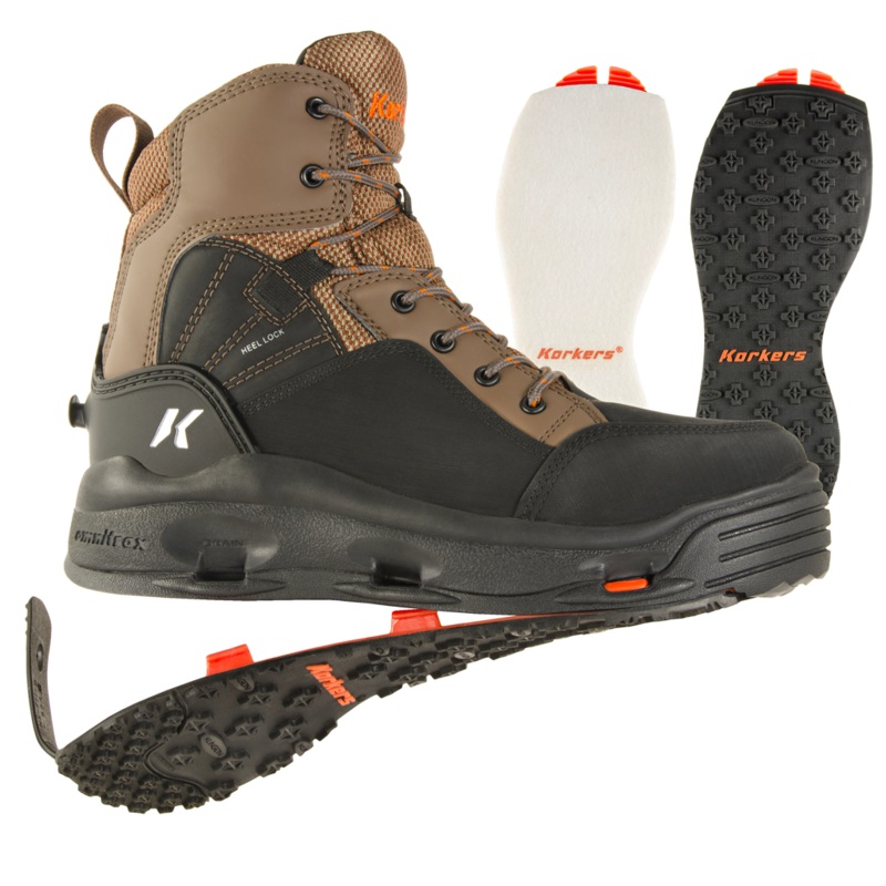 Korkers Buckskin Wading Boot – Felt & Kling-On