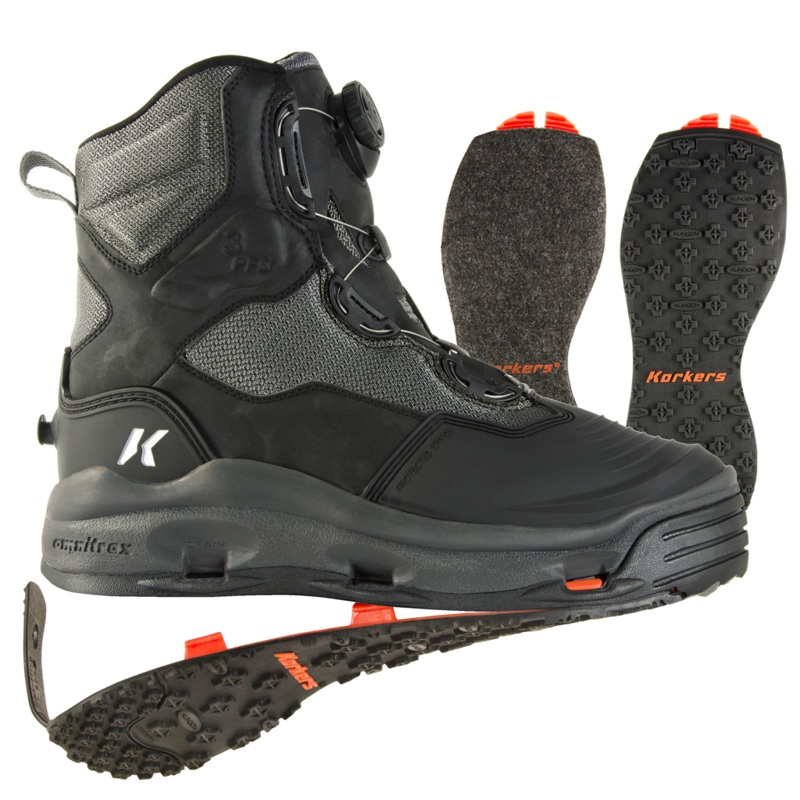 Korkers Darkhorse Wading Boot – Felt & Kling On