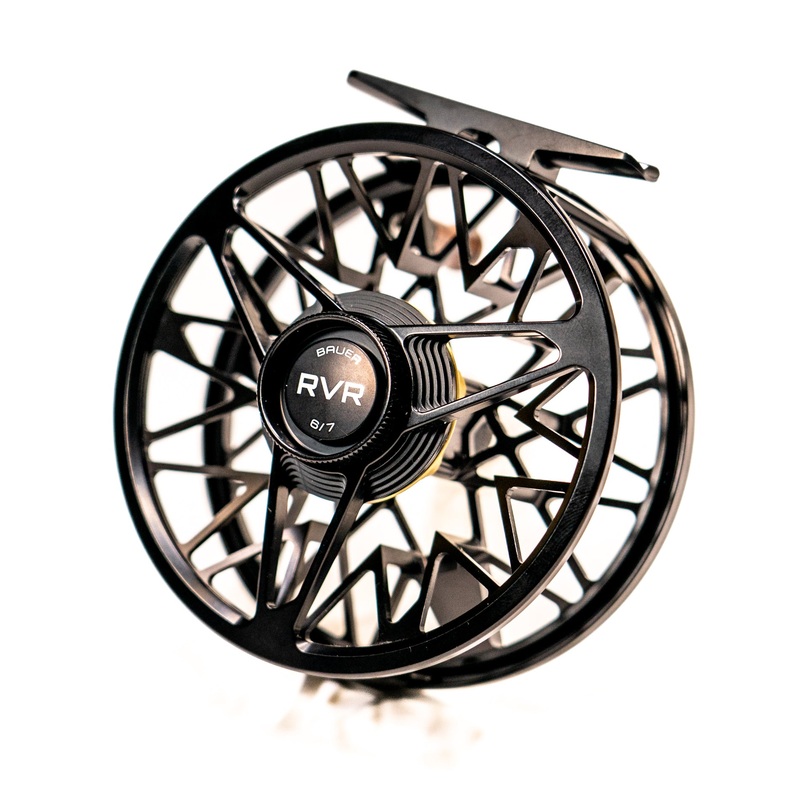 Bauer RVR Fly Reel|2/3wt|4/5wt|6/7wt|Black/Gold|Charcoal/Silver