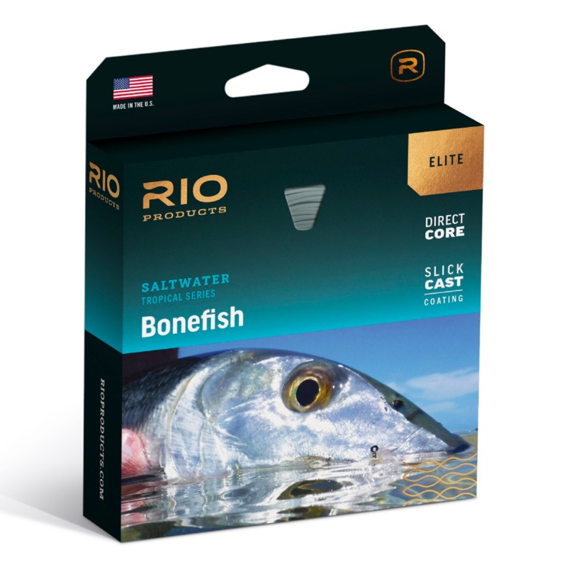 Rio Elite Bonefish Fly Line|WF6F|WF7F|WF8F|WF9F|Sand/Orange/Blue|Bahamian Flag (Yellow/Black/Aqua)