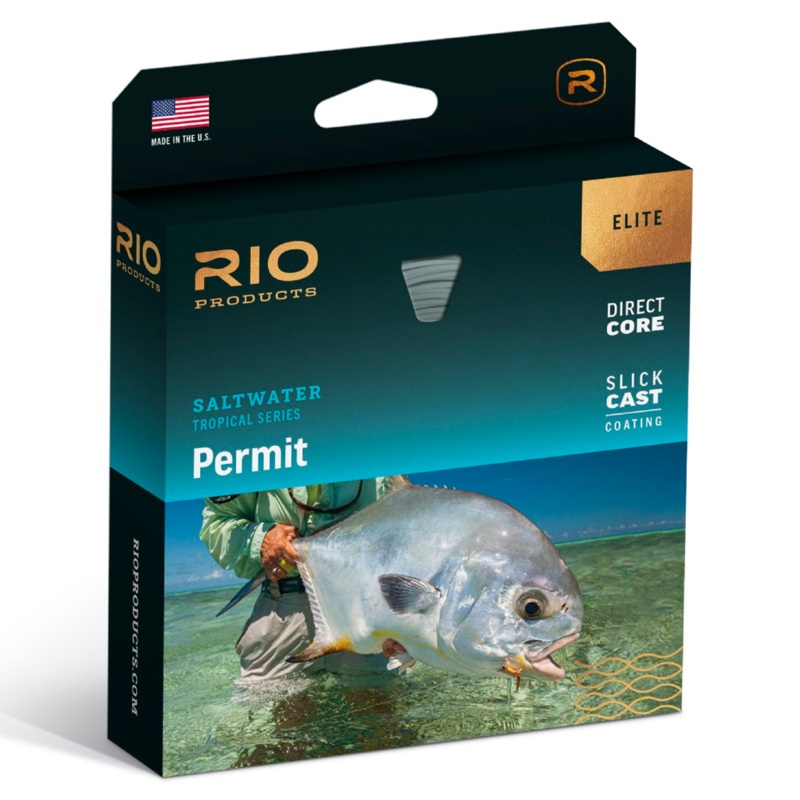 Rio Elite Permit Fly Line|WF9F|WF10F|WF8F|Sand/Orange/Aqua Blue|Dark Sand/Camo/Light Sand