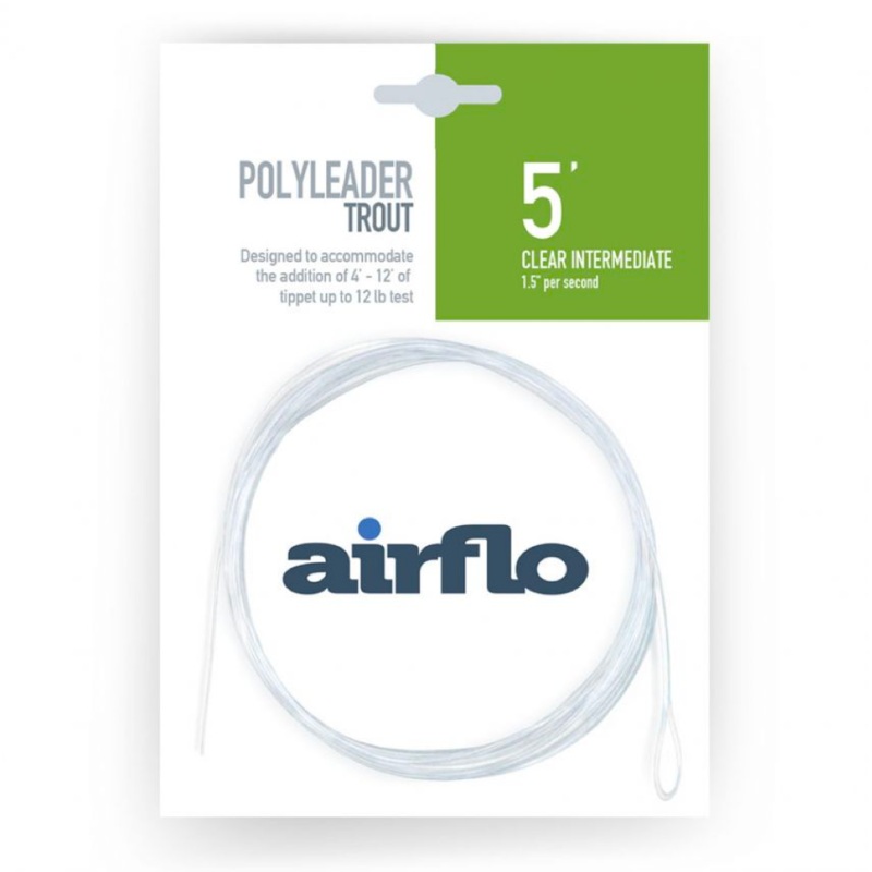 Airflo Trout Polyleader 5’|Intermediate|Slow|Fast|Super Fast|Extra Fast