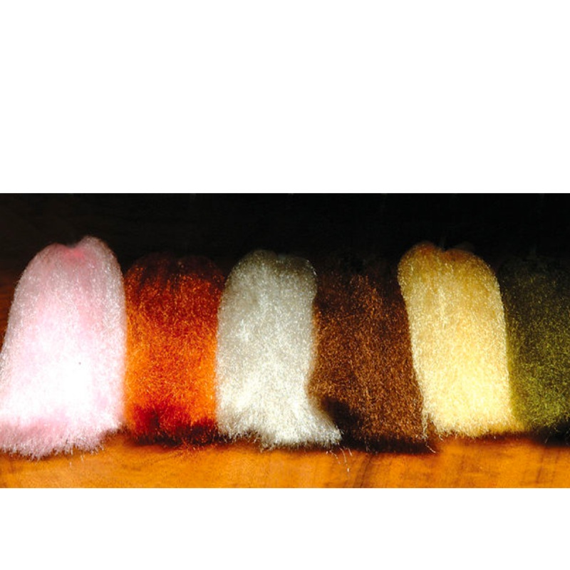 Hareline Ice Fur|Pink Bonefish Wing (IF 289)|Polar Bear Cream (IF 296)|Rusty Orangutan (IF 325)|Silver Tan Super Gotcha (IF 356)|Tan (IF 369)|Camel Tan (IF 51)