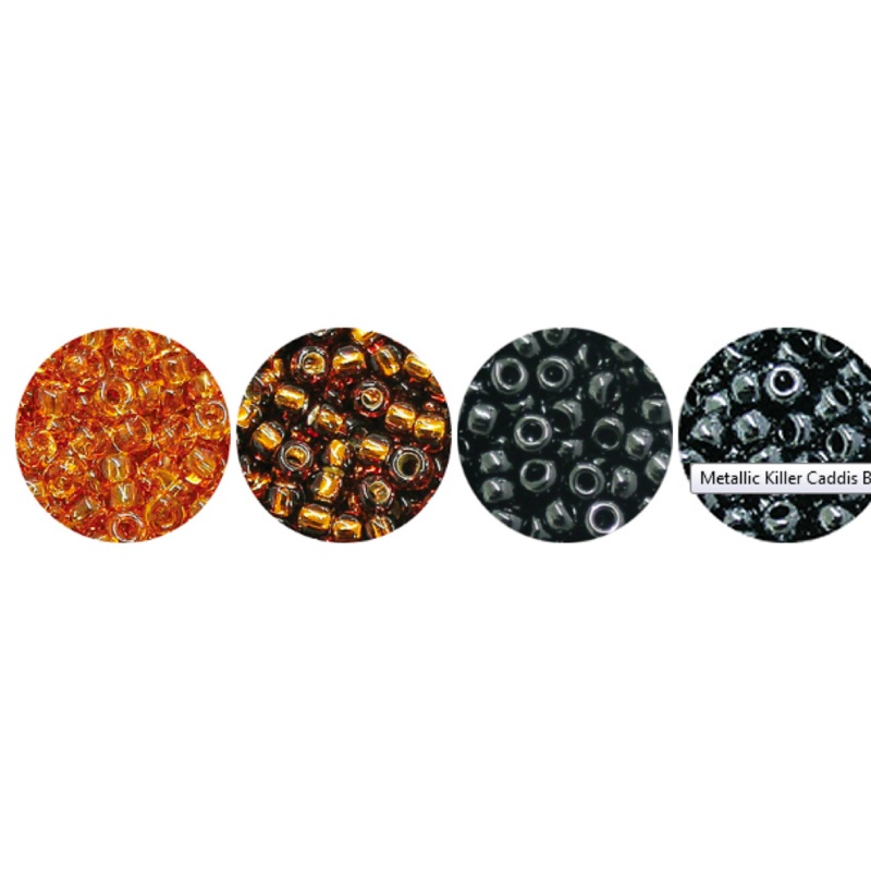 Killer Caddis Glass Beads|Midge – Black (EYK2100)|Midge – Chartreuse (EYK2173)|Midge – Copper (EYK2033)|Midge – Crystal Pearl (EYK2248)|Midge – Diamond (EYK2246)|Midge – Light Olive (EYK2060)|Midge – Metallic Gold (EYK2251)|Midge – Metallic Peacock (EYK21